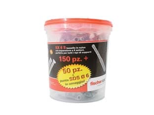 Tassello in Nylon con Vite Promopack Sx 6 S Ø 6 mm MMX30 Vite 4,5 MMX40 - 2