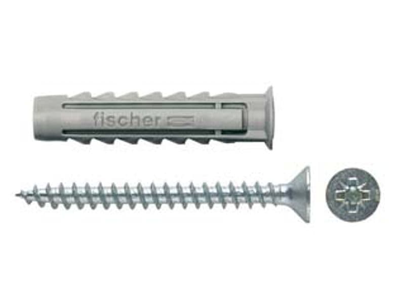 Tassello in Nylon con Vite Sx S Ø 6 mm MMX30 Vite 4,5 MMX40 100 Pezzi – Fischer