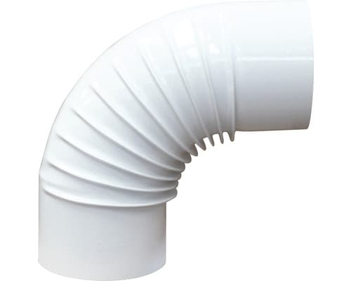 Gomito Smaltato 90 ° Classic Ee ? 100 mm Save Colore Bianco - 2