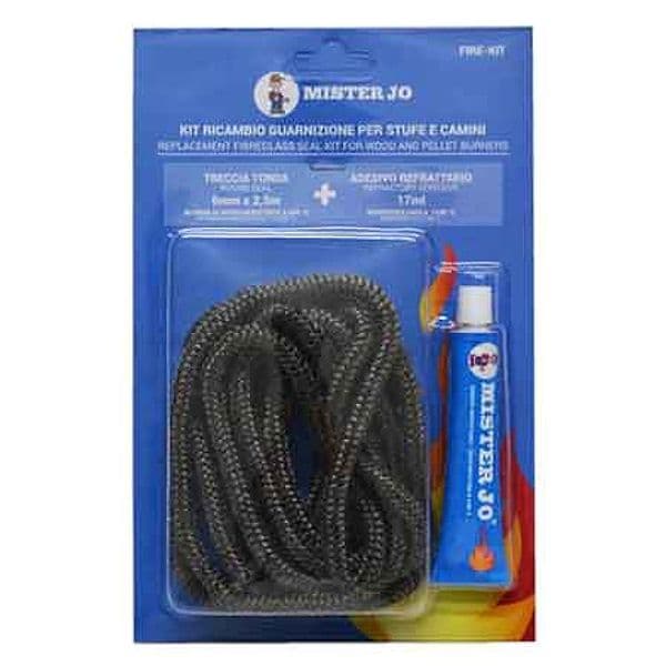 Kit Ricambio Treccia con Silicone Alta Temperatura Ml 60 Ø 10X2,5 Mt – Autres