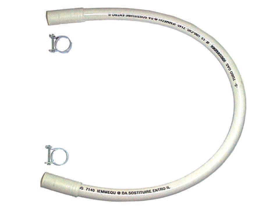 Tubo Gas Metano con Fascette 100 cm - 2