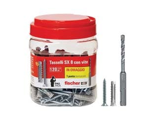 Tassello in Nylon con Vite Promopack Sx 8 S Ø 8 mm MMX40 Vite 5 MMX50 - 2
