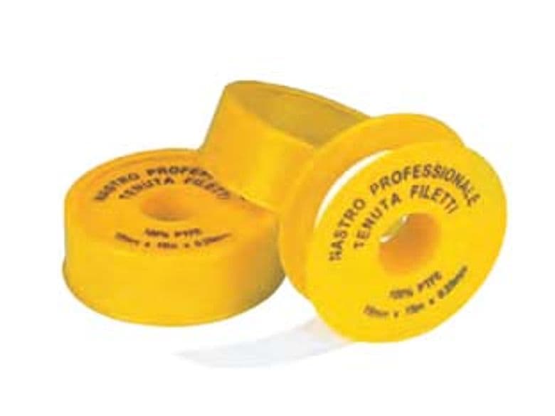 Nastro Teflon in Ptfe Professionale per Gas 19 15 mm m 0,2 mm 10 25 Pezzi - 2