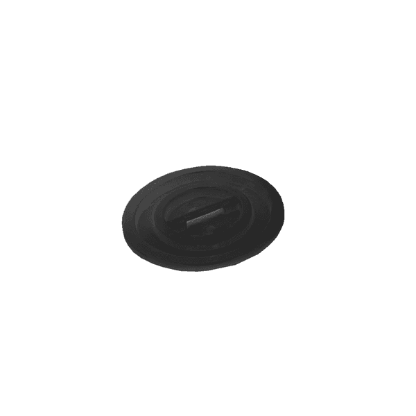 Coperchio per Bidone per Rifiuti Nero 50 l - 2