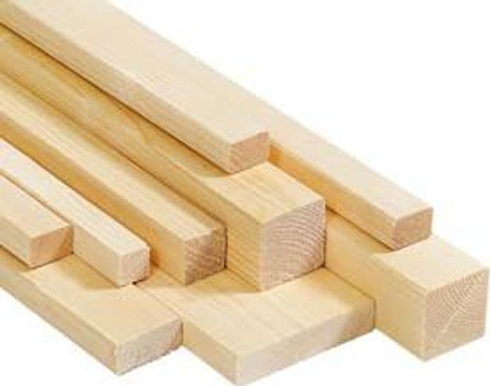 Listello Piallato 4 Lati in Abete 25 MMX25X2000 Pircher 16 Pezzi - 2