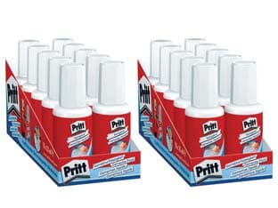 Correttore Pritt Fluid con Pennello Flacone da 20 ml Henkel 10 Pezzi - 2