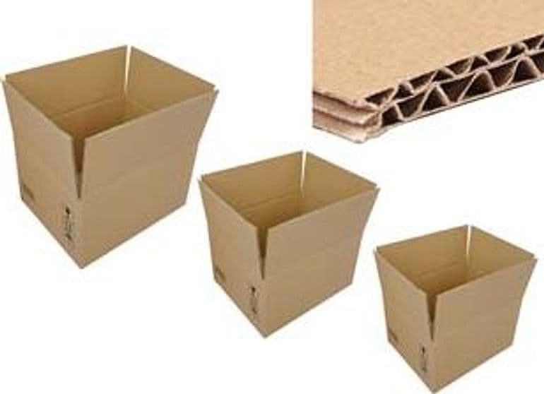 Scatola Cartone per Imballo Americana Doppia Onda 500 MMX400X300 10 Pezzi - 2