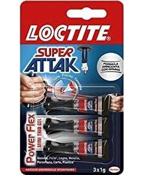 Super Attak Power Gel Mino Dosi 3 x 1 g Loctite 24 Pezzi - 2