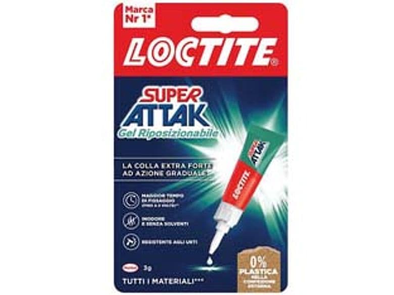 Super Attak Riposizionabile Gel 3 g Loctite 12 Blister - 2