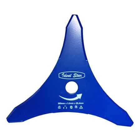 Disco per Decespugliatore 3 Denti Doppia Affilatura Ø 255 x 3,0 - 2