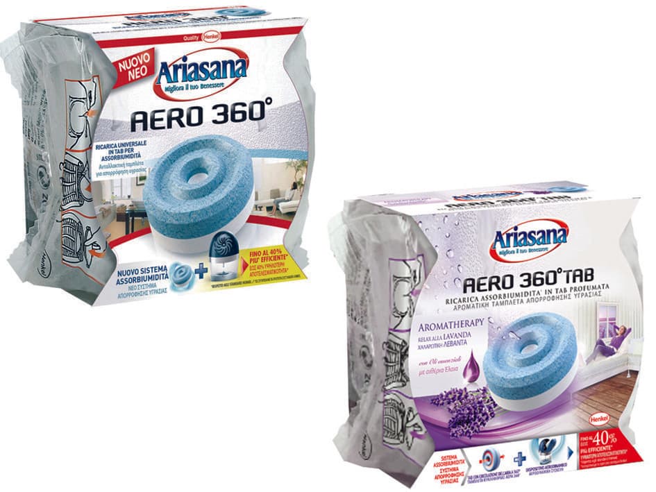 Ricarica Ariasana per Aero 360 ° Tab 450 g Lavanda Henkel 12 Pezzi - 2