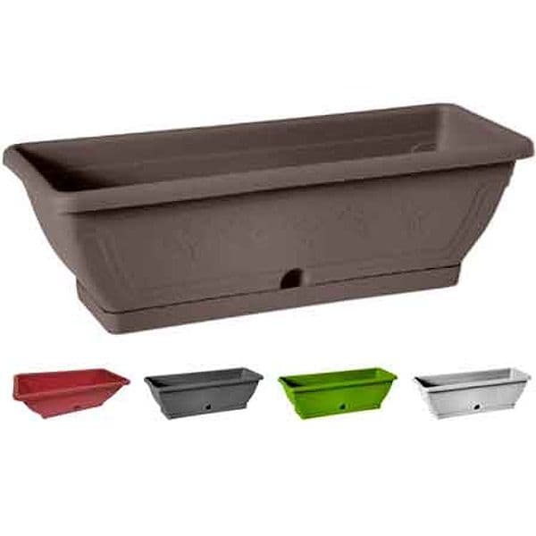 Cassetta con Sottocassetta Venezia Cm 60 x 19 x 16H Colore Bianco - 2