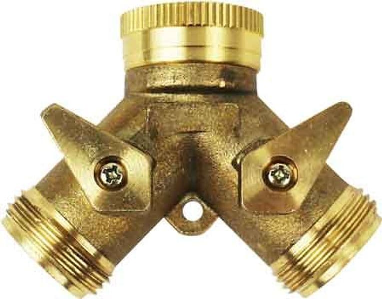 Presa Rubinetto Doppia Uscita in Ottone F 3/4 x M 3/4 Ideal Star - 2