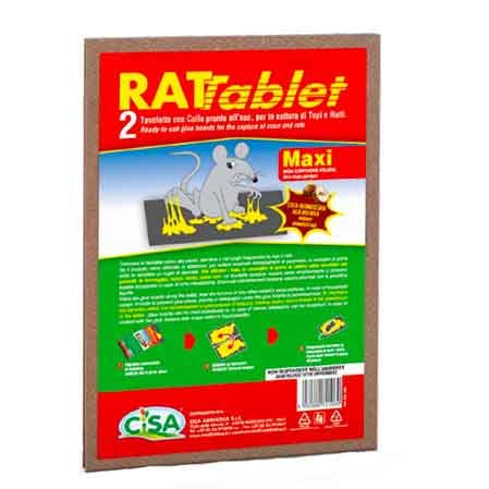 Tavolette Adesive Aromatizzate per Topi 19 x 28 Cisa Adriatica Conf 2 Pezzi - 2