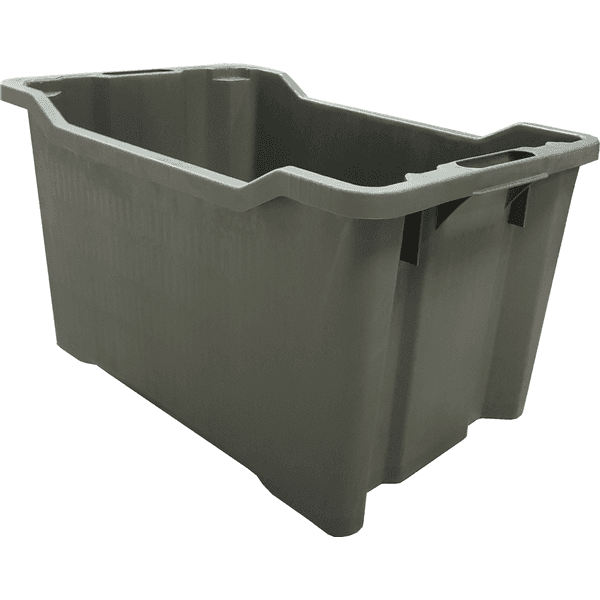 Cassetta Agricola Sovrapponibile e Impilabile Chiusa 40 l 52 x 36 x 31 cm - 2