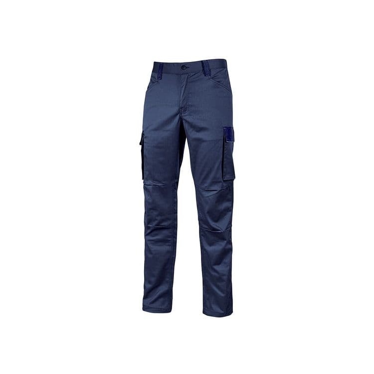 Pantalone Cargo Crazy in Tc Stretch Slim Fit Tg.l Westlake Blue Upower - 2