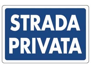 Cartello Strada Privata 30 CMX20H 10 Pezzi - 2
