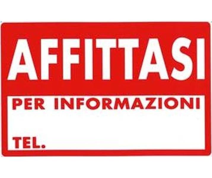 Cartello Affittasi 30 CMX20H 10 Pezzi