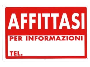 Cartello Affittasi 30 CMX20H 10 Pezzi - 2