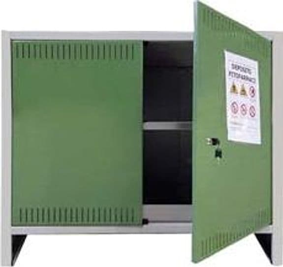 Armadio Stoccaggio Fitosanitari a Due Ante 80 Cmh. 100 CMX40X80H, Smontato – Prometal