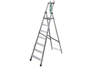 Scala in Alluminio Euroscala Piu' su EN131 6 Gradini 53 CMX11,8X212H (136H - 2