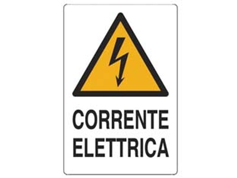 Cartello Corrente Elettrica 20 CMX30H 10 Pezzi
