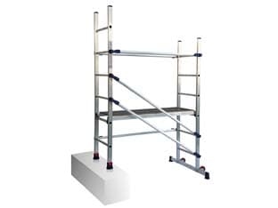Trabattello P6 in Alluminio 146 CMX89X189H., Piano Lavoro 90 Cmh., 14,6 kg - 2