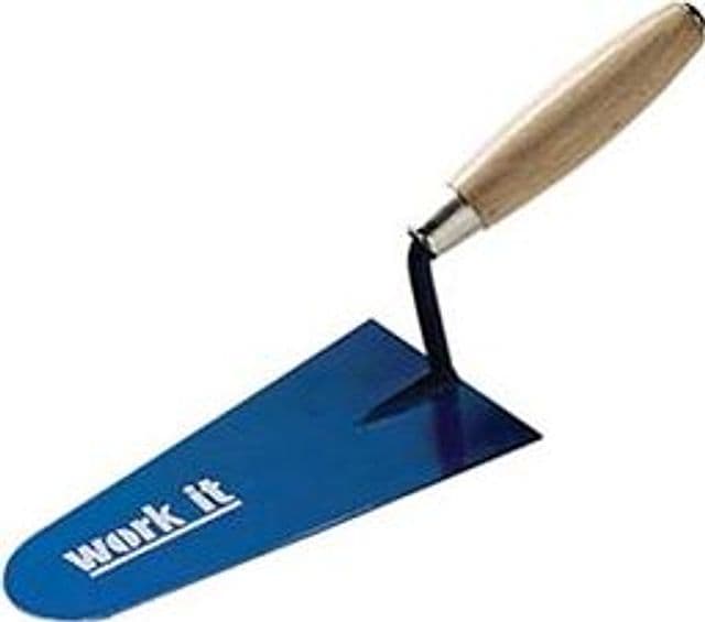 Cazzuola Work It Punta Tonda Manico in Legno 190 mm 41223 Ausonia 6 Pezzi - 2