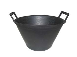 Secchio Muratore con Due Manici Nero Ø 36 mm cm 10 l 10 Pezzi - 2