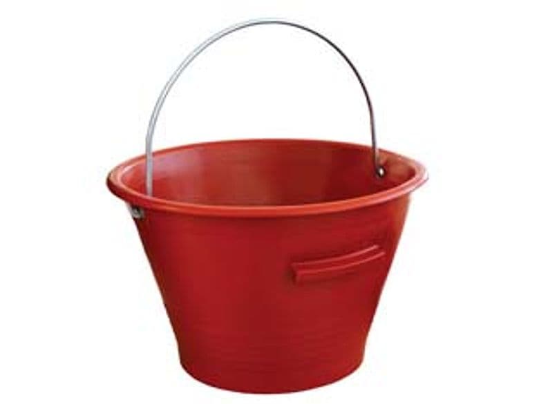 Secchio Muratore Tipo Mek Edil Ø 360 mm 14 l Rosso 10 Pezzi - 2