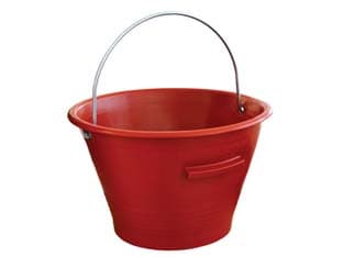 Secchio Muratore Tipo Mek Edil Ø 360 mm 14 l Rosso 10 Pezzi - 2