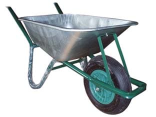 Carriola Telaio in Acciaio con Vasca Zincata 85 l Alte - 2
