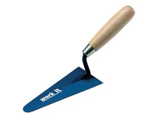 Cazzuolino Work It Punta Tonda Manico in Legno 120 mm 41119 Ausonia 6 Pezzi - 2