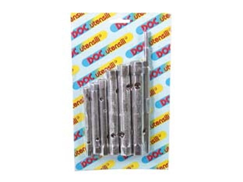 Chiavi a Tubo Doppie in Serie 6 Pezzi 6 mm 7 8 9 10 11 12 13 14 15 16 17 - 2