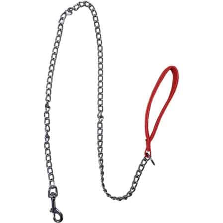 Guinzaglio per Cani con Catena Ideal Star con Manico Imbottito 25 mm x 120 - 2