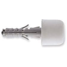 Tassello con Fermaporta Ay Ø 12 x 45 Tecfi Colore Bianco Ø 30 mm 25 Pezzi - 2