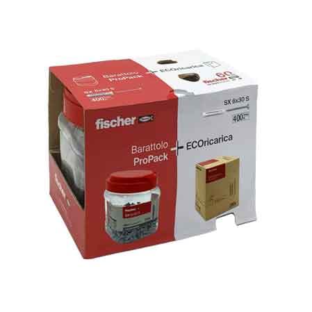 Tassello con Vite Sx in Barattolo Sx Fischer Barattolo con Ricarica Eco 200 - 2