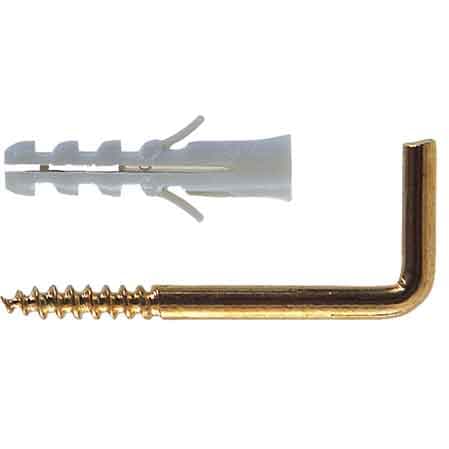 Tassello con Gancio Appendiquadri Sx 4G Fischer Ø 4 x 20 mm 10 Pezzi - 2
