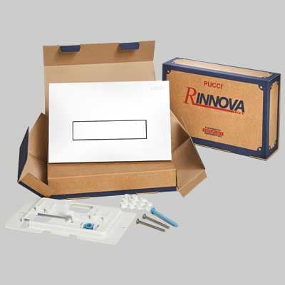 Kit Sara Mono Tasto Telaio + Placca CM.28 SP.1,0 Bianca Pucci - 2