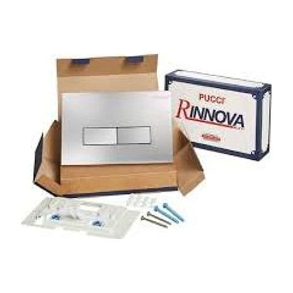 Kit Eco Doppio Tasto Telaio + Placca CM.28 SP.1 Cromata Pucci - 2