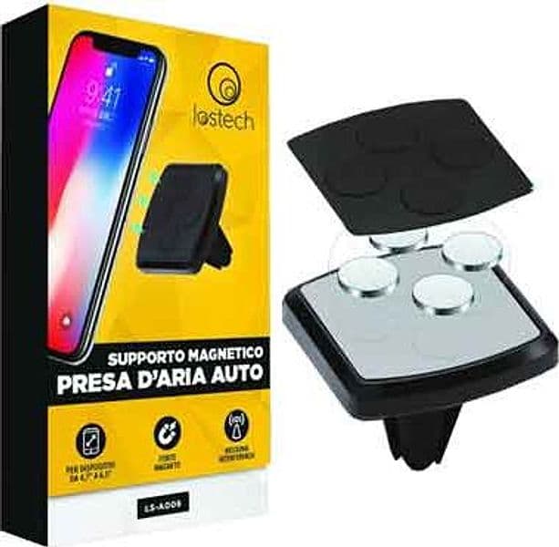 Supporto Magnetico Presa D Aria Auto per Telefono Lostech - 2