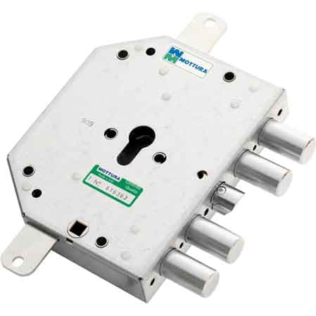 Serratura Porte Blindate per Cilindro Europeo Art. 89C855 Mottura E60,5 Dx - 2