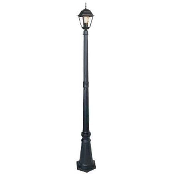 Lampione con una Lanterna Quattro Facce Colore Nero CM.190 - 2