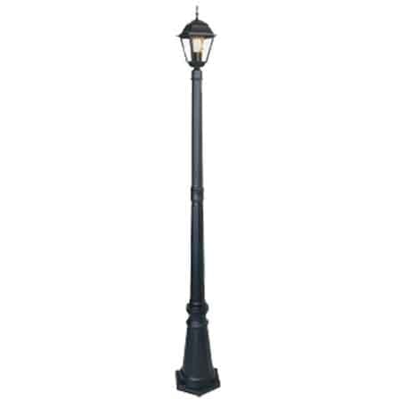 Lampione con una Lanterna Quattro Facce Colore Nero CM.190 - 2