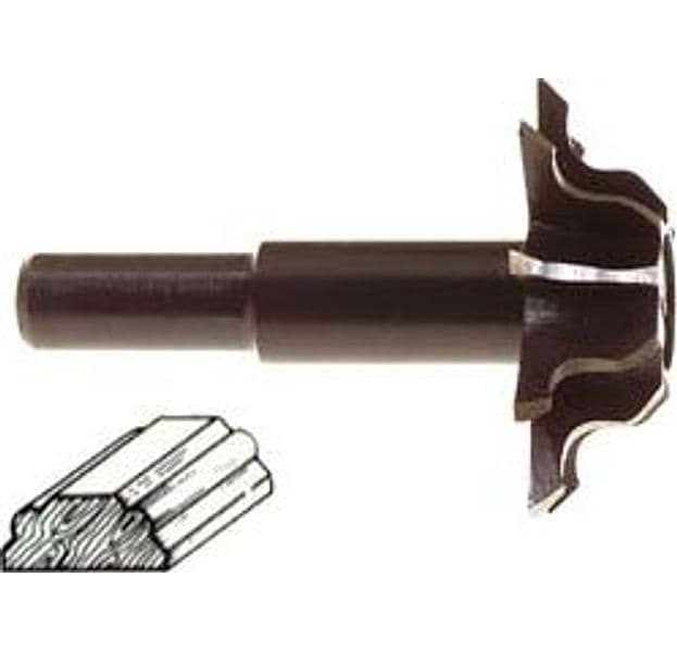 Fresa per Profilo Mezzo Tondo Esterno 45 ° Ø 35 mm Codolo 8 mm per Il - 2