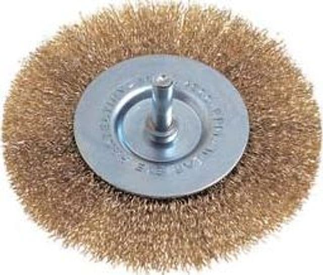 Spazzola a Disco Circolare Fili Ottone per Trapano Ø 75 mm Codulo 2 Blister - 2