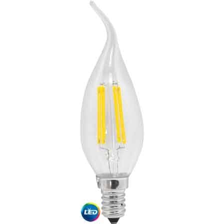 Lampada LED a Filamento Mod. Colpo di Vento 4W E14 400LM 2700K - 2
