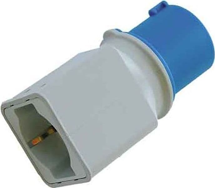Adattatore Industriale F. Spina 2P con T16A 220V Cee P.schuko 10 e 16 A - 2