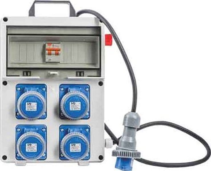 Quadro di Distribuzione 220V con Pulsante di Emergenza Cm 25,5 x 12,5 x - 2
