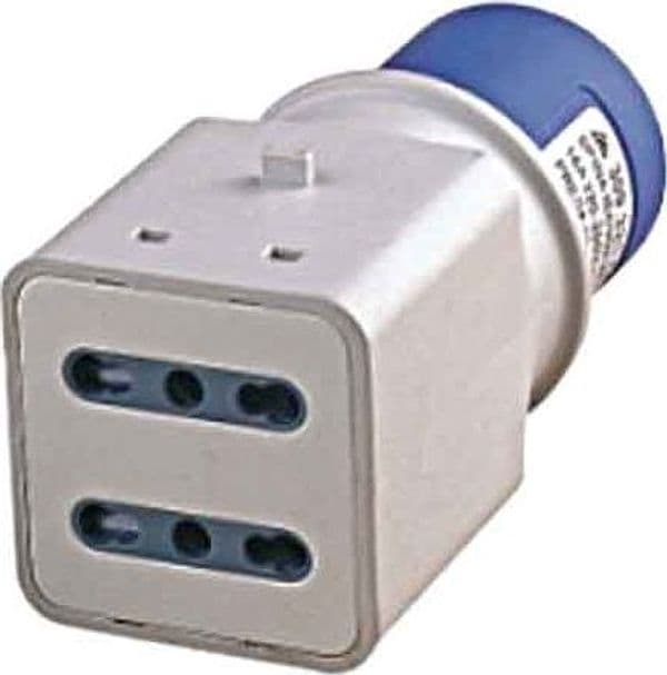 Adattatore Industriale Or Spina 2P con T 16A P. 2P con T 10 e 16 A 250V - 2